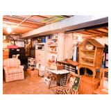 Basement FILLED with Furniture, Collectibles, Craft Supplies, Clothing, Home Decor & Housewares!