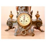 Art Nouveau Mantle Clock with Cherub 