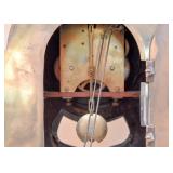 Vintage Brass Art Nouveau Mantle Clock