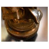 Bronze Statue / Sculpture of Two Girls, Signed Albert Schultz