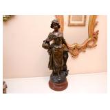 Bronze Statue / Sculpture of a Woman, Signed Geo Maxim