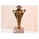 Pair of Art Nouveau Candelabras  with Marble Base 