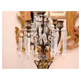 Pair of Art Nouveau Candelabras  with Marble Base 