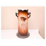 Antique Warwick Woman Portrait Porcelain Vase 