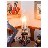Candle Hurricane Table Lamp (Electric)