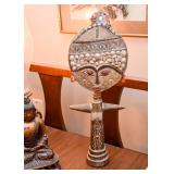 African Ashanti Tribal Carved Wood Fertility Statue