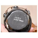 Santa Clara Navajo Pottery Vessel, Signed Mary Saxon