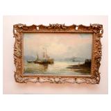 Framed Original Seascape Painting