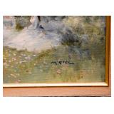 Framed Original Oil Painting, Signed Marion Rice