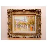 Framed Original Oil Painting,  Signed E J Cygne