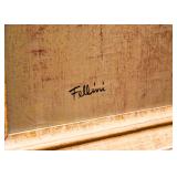 Framed Original Artwork, Signed Fellini