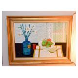 Framed Original Oil Painting, Signed Peter Orlando