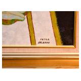 Framed Original Oil Painting, Signed Peter Orlando