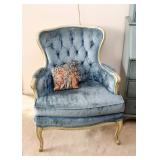French Provincial Tufted Armchair (Pair)