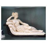 Neo-Classical Statue of Lounging Woman