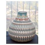 Native American Pottery, Signed Davis Willie