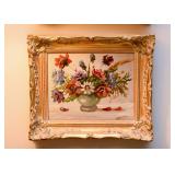 Original Framed Still Life Painting, Signed by Artist