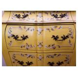 Vintage Yellow Painted Chest