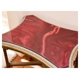 Vintage Red Stone Top Table
