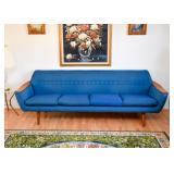 SOLD--Lot #301, Mid Century Modern Gondola 4-Seat Tufted Sofa, $950