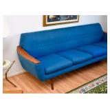 SOLD--Lot #301, Mid Century Modern Gondola 4-Seat Tufted Sofa, $950