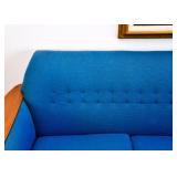 SOLD--Lot #301, Mid Century Modern Gondola 4-Seat Tufted Sofa, $950
