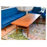 BUY IT NOW! Lot #303, Mid Century Modern Tall Teak Cocktail / Coffee Table, $225