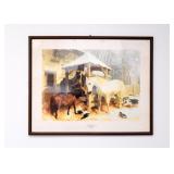 Framed Horses Print