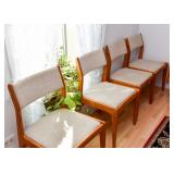 BUY IT NOW! Lot #308, Set of 8 Mid Century Modern Teak Dining Chairs, $320