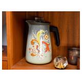 Scandinavian Enamelware Coffee Percolator