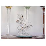 Hand Blown Glass Hummingbird Figurine