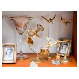 Brass Hummingbird Statues, Picture Frames