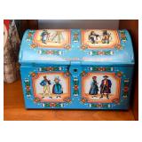 Vintage Haeberlein-Metzer Hinged Tin Box