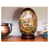 Decorative Chinese Painted Egg Figure 