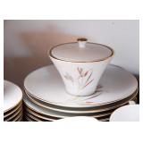 Set of Bavarian Tea Cups, Saucers, Dessert Plates, Sugar & Creamer