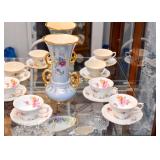 Porcelain Vase & Teacups