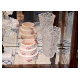 Wedding Cake Mug, Glass Vase