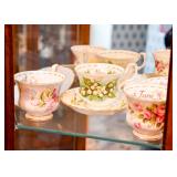 Royal Albert Flower of the Month Teacups