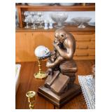 BUY IT NOW! Lot #309, Darwin Chimpanzee with Skull Statue, $35