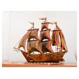 Copper Sailing Ship Statue
