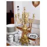 SOLD--Lot #310, Brass Candelabra, $70   
