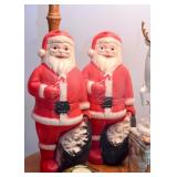 Vintage Santa Claus Blow Molds
