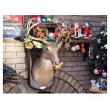 Animated, Singing Faux Taxidermy Deer Head Mount