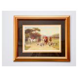 Framed Hunting Scene Print