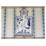 Decorative Blue & White Rooster Food Mold