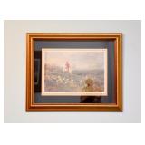 Framed Hunting Scene Print