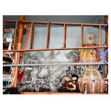 Wood Ladder, Outdoor Christmas Decor