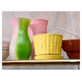 Pottery Vases, McCoy Planter