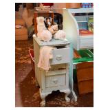 Chippy Blue Nightstand, Collectible Dolls, Seashells