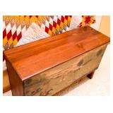 Hand Painted Trunk / Chest, Hunting Scene